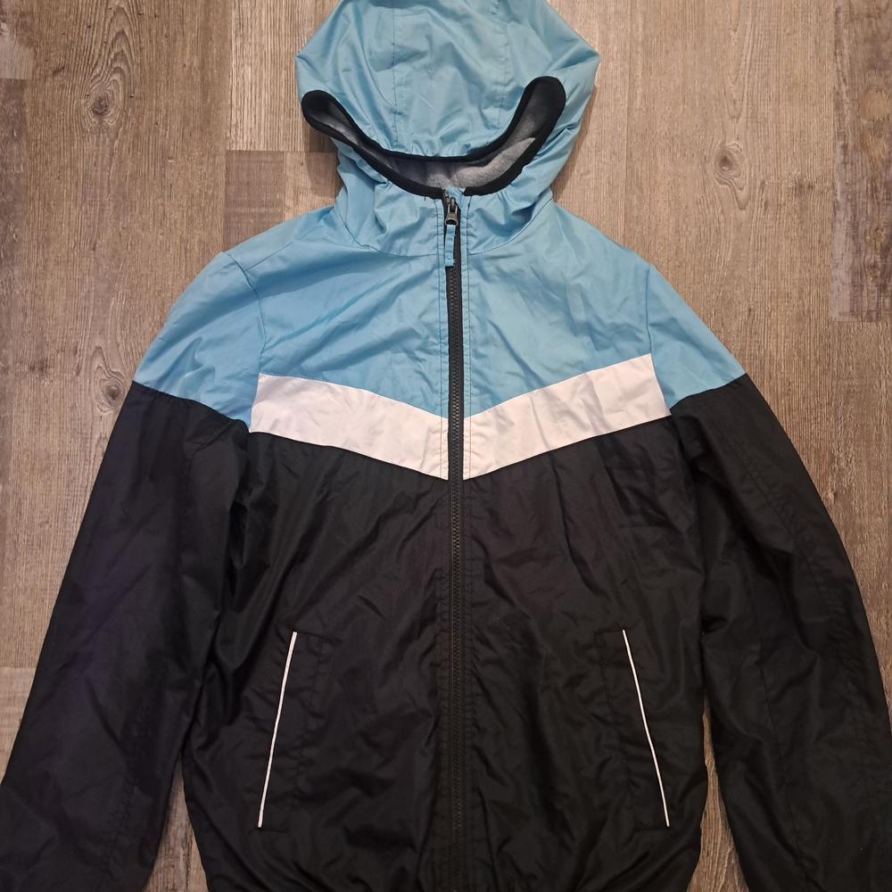 Arie Blue and Black Kids Jacket